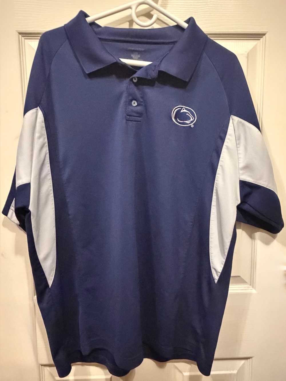 Men’s Navy and White Penn Statr Performance Polo Shirt